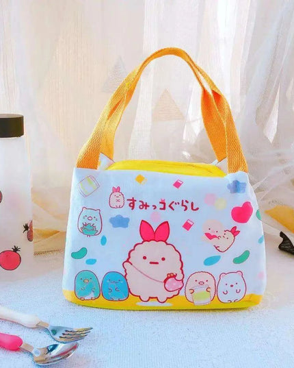 Sanrio Character Cozy Lunch Bag - Cute Insulated Tote Featuring Keroppi, My Melody & Badtz Maru for School and Office
