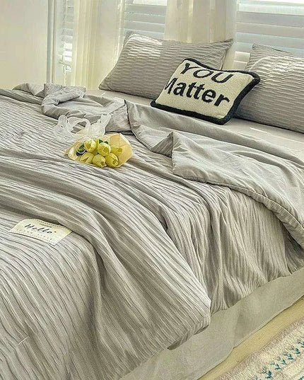 Double-Sided Cooling Comforter: Lightweight Reversible Summer Quilt