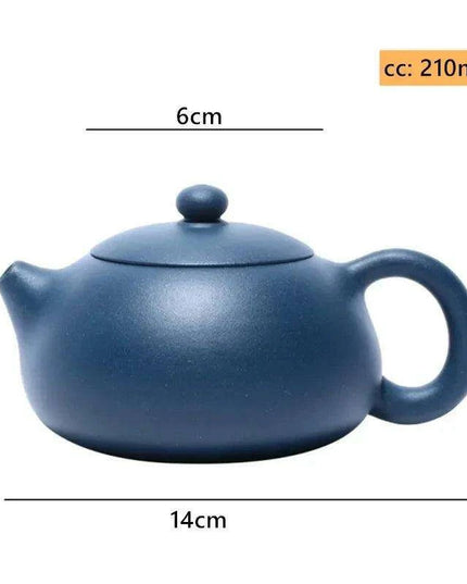 Artisanal Purple Clay Teapot with 188 Ball Hole Filter - Ideal for Tea Lovers, 210ml Capacity