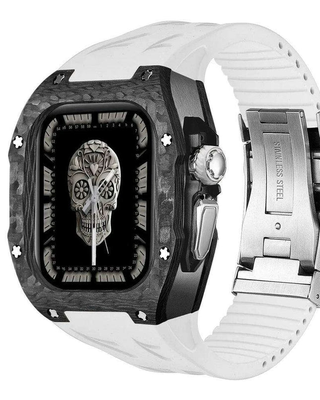 Luxurious Carbon Fiber Upgrade Set for Apple Watch: Elevate Your Style and Protection