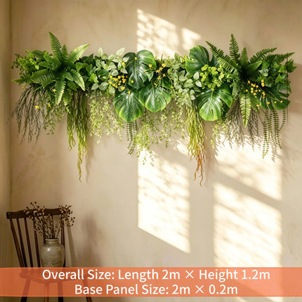 Artificial Green Plant Wall Hanging Decor, Simulation Plant Vine Water
