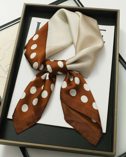 Elegant Satin Square Shawl Hijab: Luxurious 70x70cm Bandana for Women