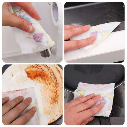 Essential Kitchen Cleaning Wipes Set with Stainless Steel Storage Hanger