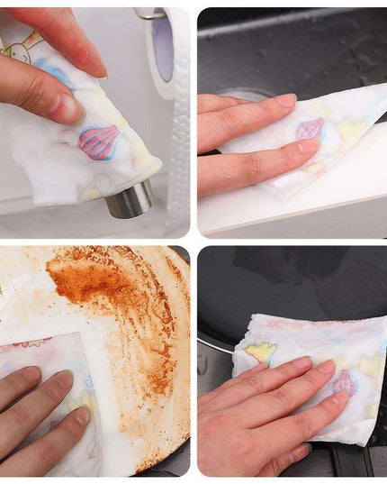 Essential Kitchen Cleaning Wipes Set with Stainless Steel Storage Hanger