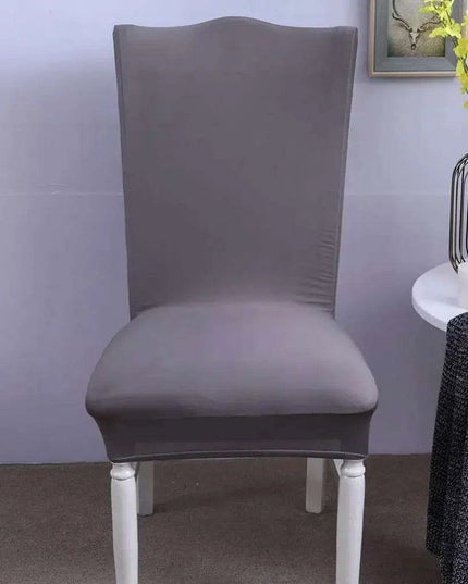 Elegant Nordic Dark Blue Stretch Chair Cover - Premium Spandex/Polyester for Events and Banquets