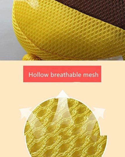 Bee-Themed Toddler Safety Backpack with Adjustable Headguard for Safe Adventures