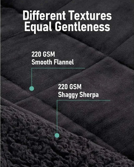 Cozy Red Sherpa Weighted Blanket for Tranquil Sleep Experience