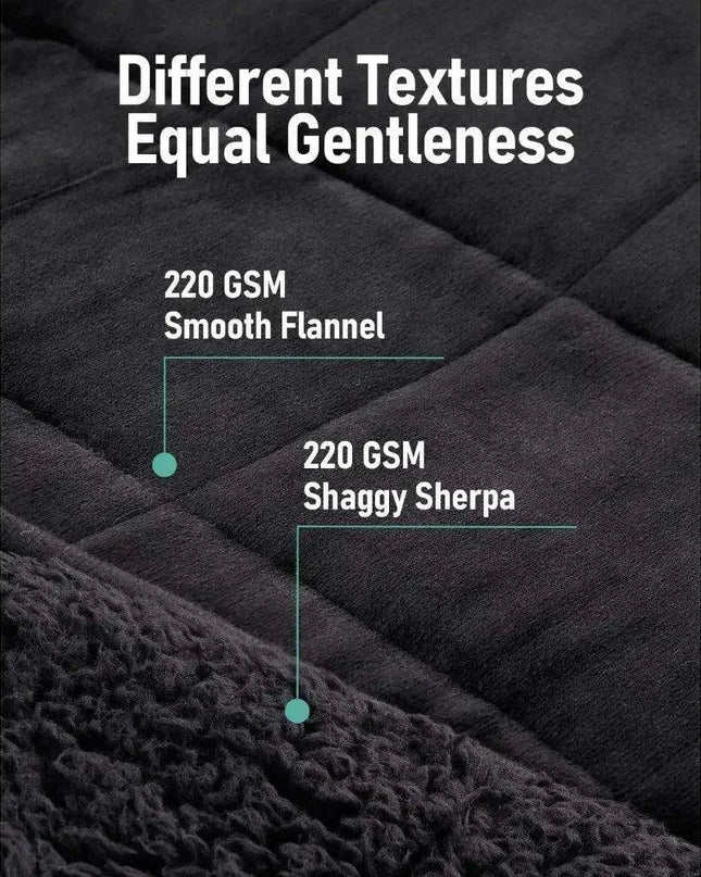 Cozy Red Sherpa Weighted Blanket for Tranquil Sleep Experience