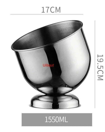 Majestic Deer Head Ice Bucket: Luxurious European Charm in Dual-Tone Design