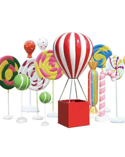Vibrant 3D Hot Air Balloon Decorative Sculpture