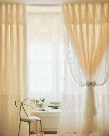 1 Panel - Charming 3-Layer Lace Blackout Drapes for Dreamy Girls' Retreats