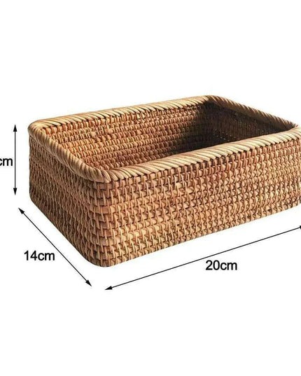 Natural Rattan Wicker Basket for Stylish Storage and Outdoor Picnics