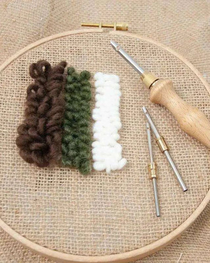 Adjustable Punch Needle Craft Kit for Creative DIY Embroidery and Projects