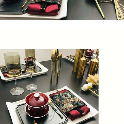 Luxury Botanical Porcelain Dining Set for Elegant Occasions