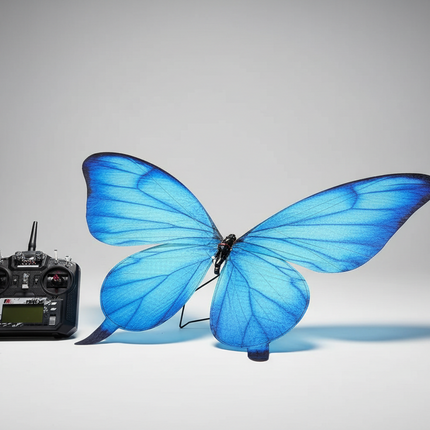 Commercial RC Bionic Butterfly Drone — LED Lights | 72×50cm Wingspan