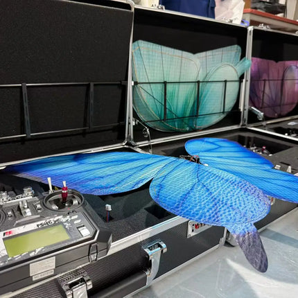 Commercial RC Bionic Butterfly Drone — LED Lights | 72×50cm Wingspan
