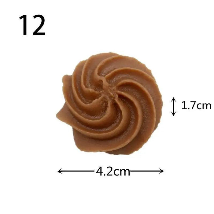 Lifelike Cookie Display Collection - 16 Realistic Replicas for Bakery Showcases and Photography