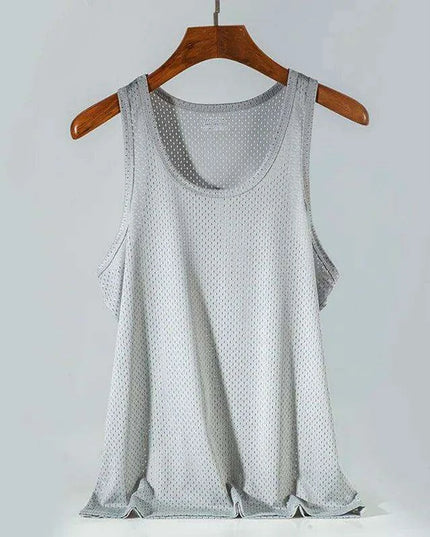 Men's Slim Fit Summer Muscle Tank Top - Quick-Drying Sleeveless Vest for Bodybuilding