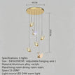 6 Lights Round / Warm White