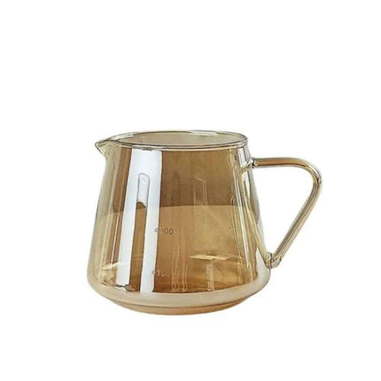 Stylish Borosilicate Glass Coffee Brewing Kit with Precision V-Funnel - Available in 300ml and 600ml Sizes