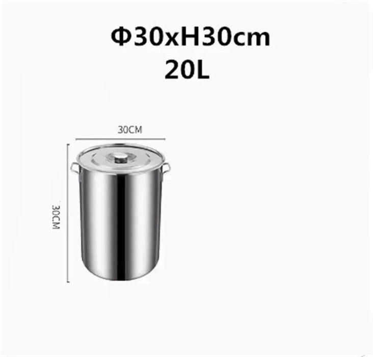 Versatile Stainless Steel Cooking Pot Set with Handle for Easy Transport