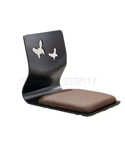 Japanese Minimalist Legless Floor Chair with Elegant Wooden Design - Ideal for Cozy Spaces