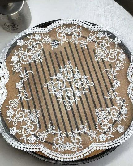 Elegant European-Style Dining Mat Set with Built-In Cup Holder for Special Celebrations