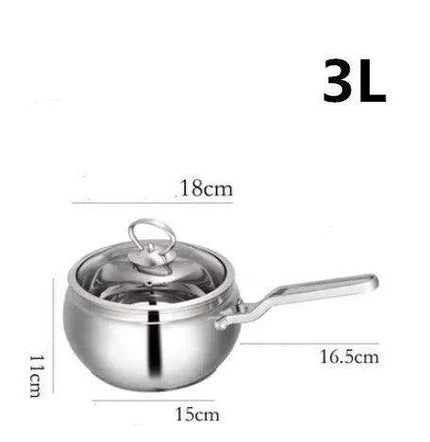 Premium Stainless Steel Cooking Pot Set - Essential Cookware for Gourmet Soups and More