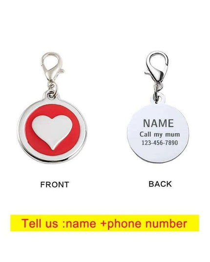 Personalized Love-Inspired Pet ID Tag for Your Furry Friend