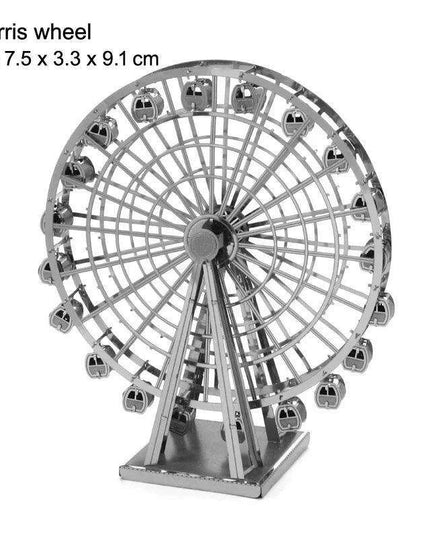 Global Landmark 3D Metal Puzzle Set: Construct and Discover Iconic Structures