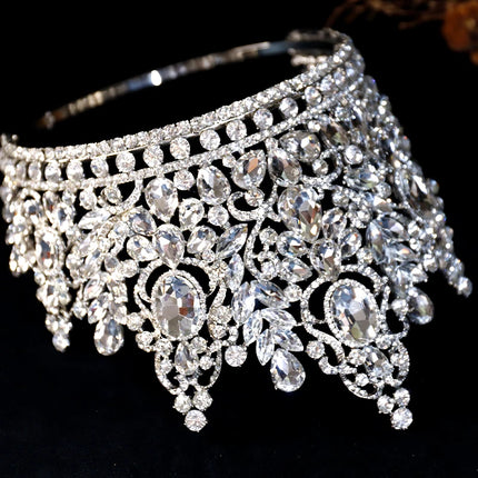 Luxury Rhinestone Tiara Crown – Bridal & Prom Hair Accessory