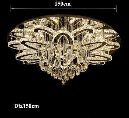 Elegant RGB Dimmable Crystal Ceiling Light for Modern Homes