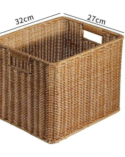Nordic-Inspired Multi-Purpose Plastic Storage Basket for Home Organization