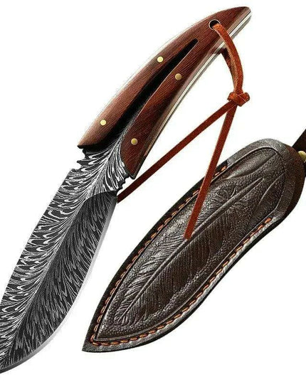 All-Purpose Carbon Steel Knife for Kitchen and Outdoor Use