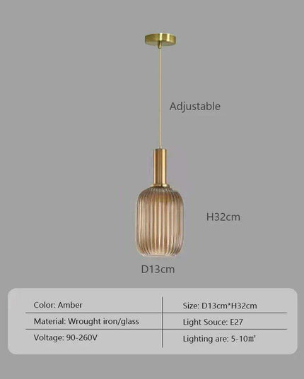 Scandinavian-Inspired Minimalist Glass LED Pendant Lights - Elegant Japanese Design for Home Interiors