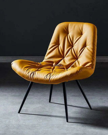 Nordic Elegance Leather Single Sofa: Redefine Comfort and Style in Your Living Space