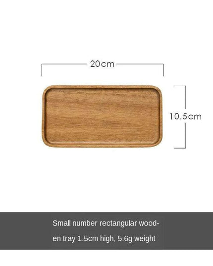 Elegant Wooden Rectangle Serving Tray for Snacks and Appetizers - Perfect for Home and Hospitality