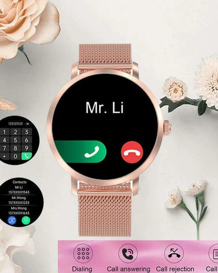 Chic Smart NFC Watch for Women with Bluetooth Calling, GPS, and Health Monitoring