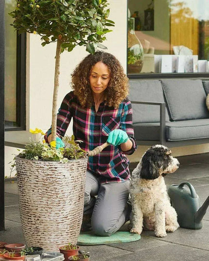 Elegant Large Stone Finish Outdoor Planters for Landscaping Excellence