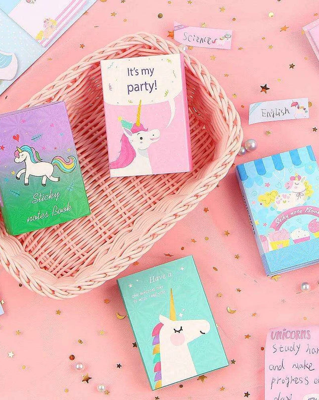 Whimsical Unicorn Sticky Note Set - Enchanting Memo Pads for Everyday Magic