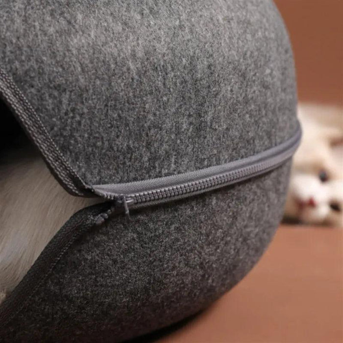Purrfect Play & Rest Tunnel Bed - Interactive Cat Retreat