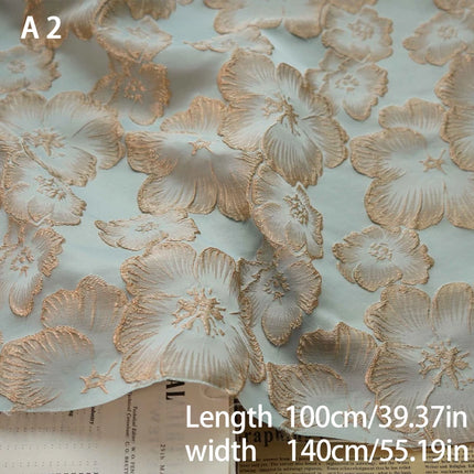 Exquisite 3D Flower Embossed Bubble Fabric Elegant Fashion Texture Fabric for Sewing Home Textiles Upholstery Bag Women Clothes exquisite-3d-flower-embossed-bubble-fabric-elegant-fashion-texture-fabric-for-sewing-home-textiles-upholstery-bag-women-clothes