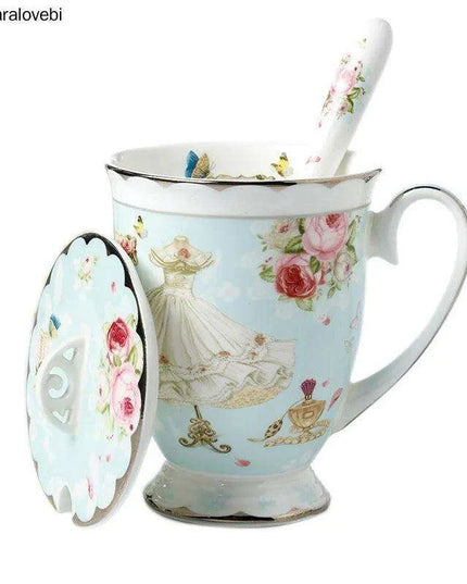 Elegant 330ml Premium Bone China Tea and Coffee Mugs