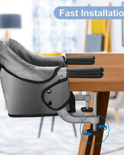 Portable Child's High Chair with Secure Harness and Foldable Design