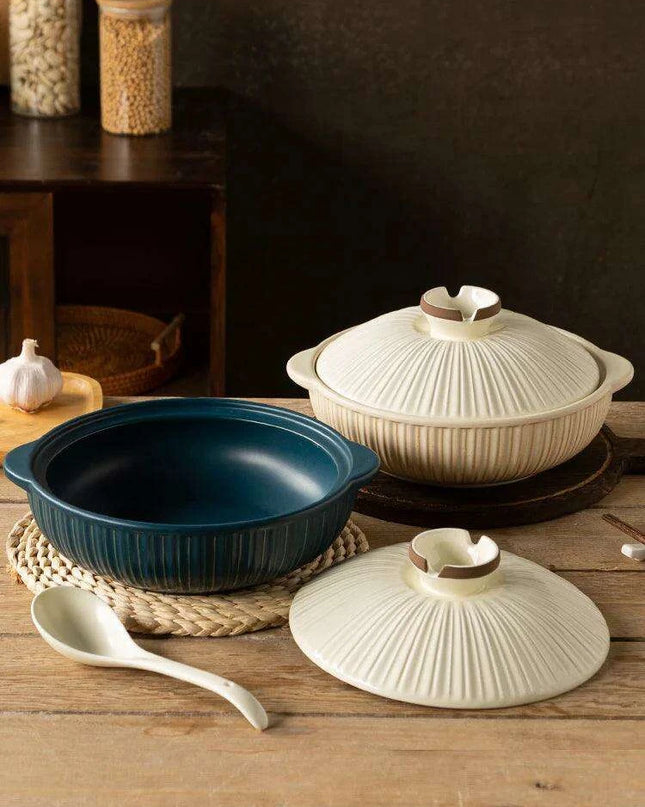 Korean Traditional Ceramic Casserole Pot - Perfect for Authentic Gas Cooking