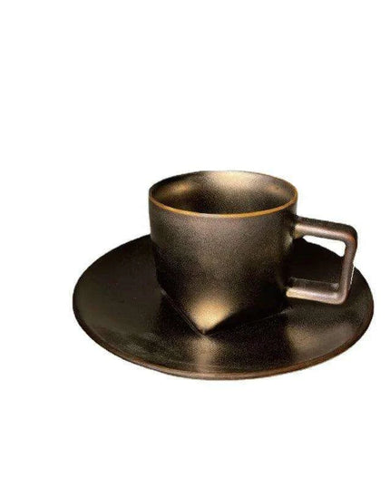 Italian Elegance Espresso Cup and Saucer Set for a Luxurious Coffee Experience