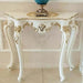 Elegantly Crafted Vintage Wood Half-Moon Console Table