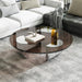 Elegant Nordic Transparent Round Coffee Table