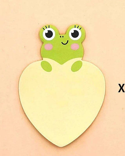 Charming Animal-Inspired Heart-Shaped Sticky Notes for Creative Minds