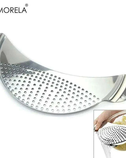 Premium Stainless Steel Drainer Pot with Baffle - Essential Kitchen Tool for Effortless Water Drainage